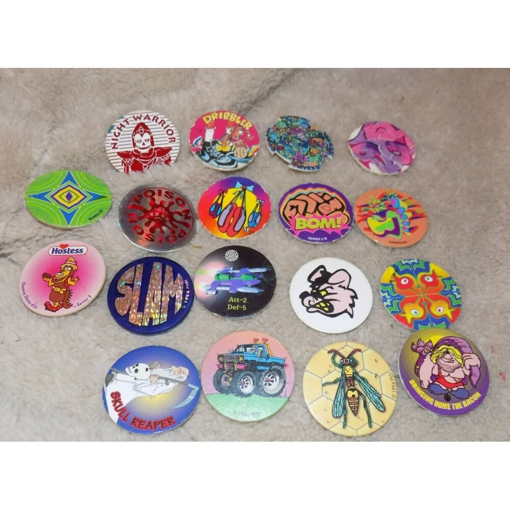 Lot of vintage pogs 1990s